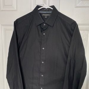 Banana Republic Black Grant SlimFit non-iron shirt